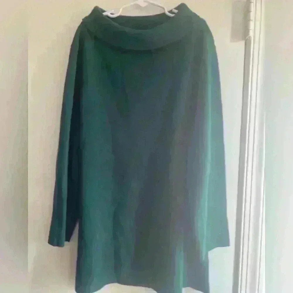 Talbots Green sweater mock collar‎ medium